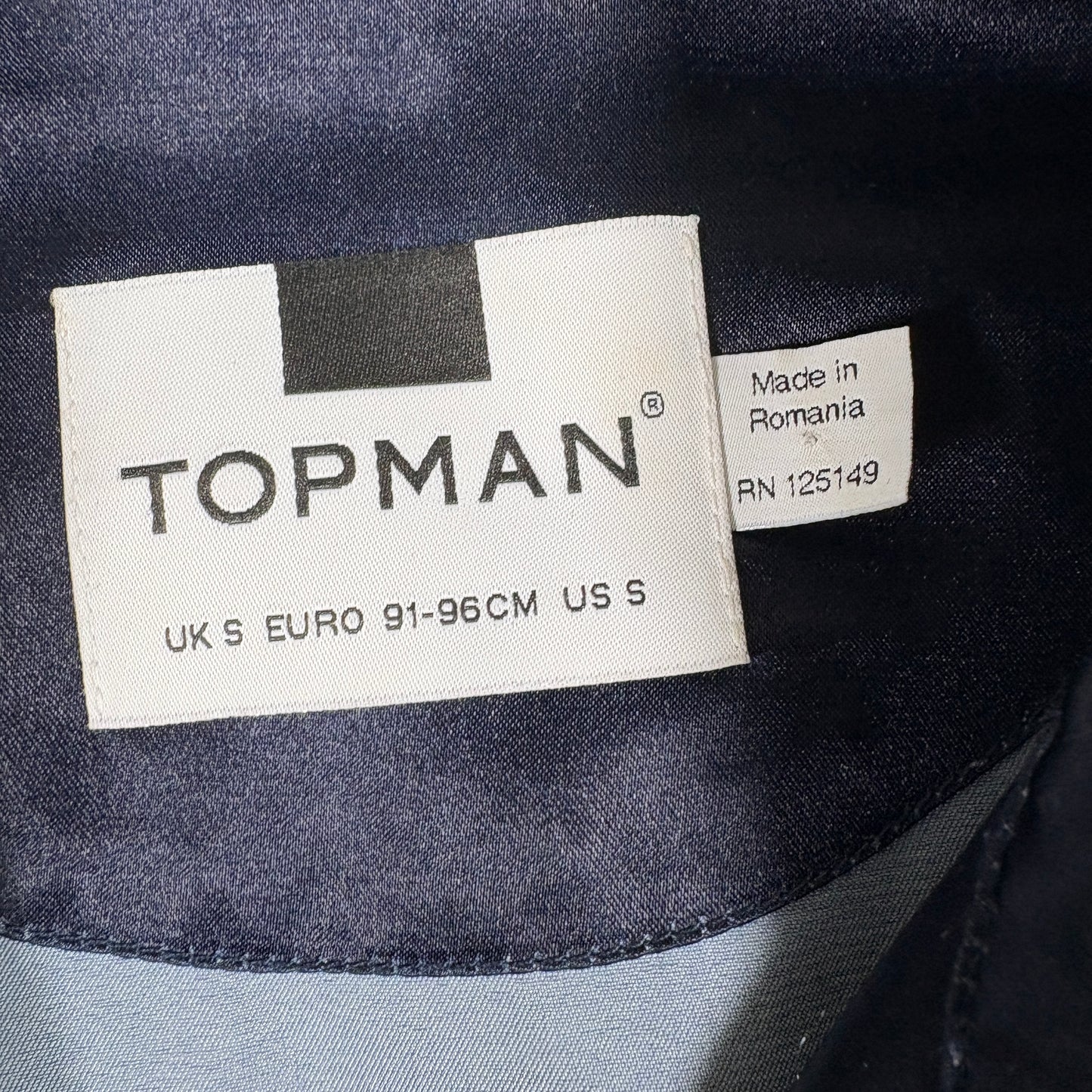 Topman Mens Black Satin Embroidered Bird Shirt Size Small Y2K 90s Grunge Festival