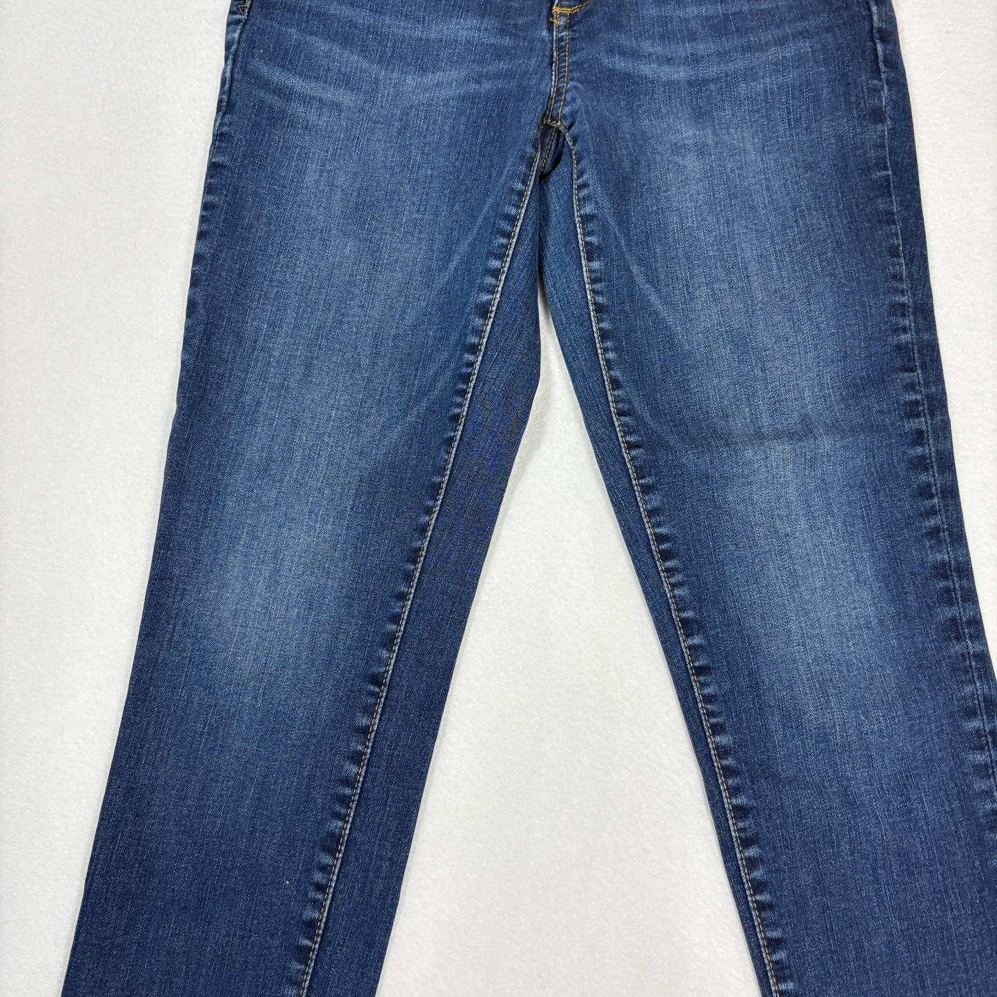 Gap Womens Jeans Size 28R 1969 True Skinny Dark Wash Raw Hem Distressed Denim