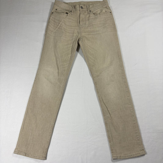 Goodfellow & Co Jeans Mens 30x30 Beige Straight Fit Stretch Casual Neutral Denim