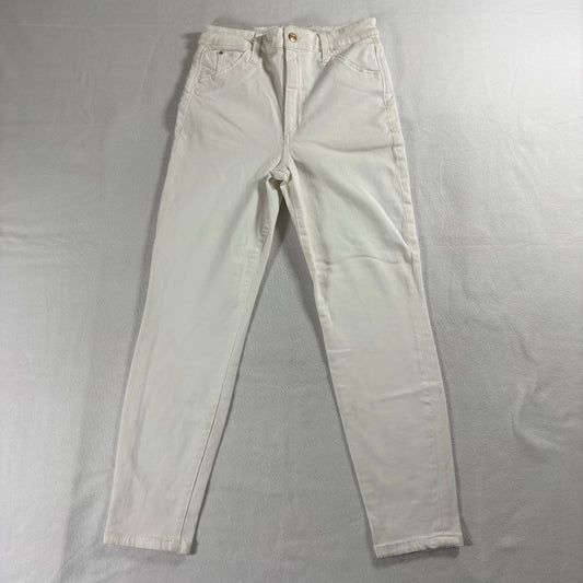 Joe's Jeans Bella Womens 30 High Rise Skinny Crop White Denim Stretch Pants Y2K!