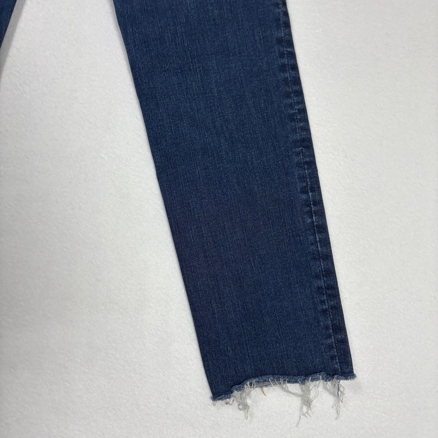 Gap Womens Jeans Size 28R 1969 True Skinny Dark Wash Raw Hem Distressed Denim