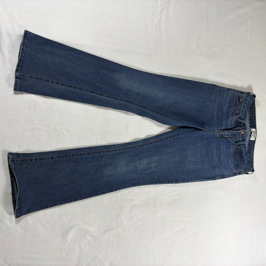 Denizen From Levis Womens 29x32 Mid Rise Bootcut Jeans Dark Wash Stretch Trendy!