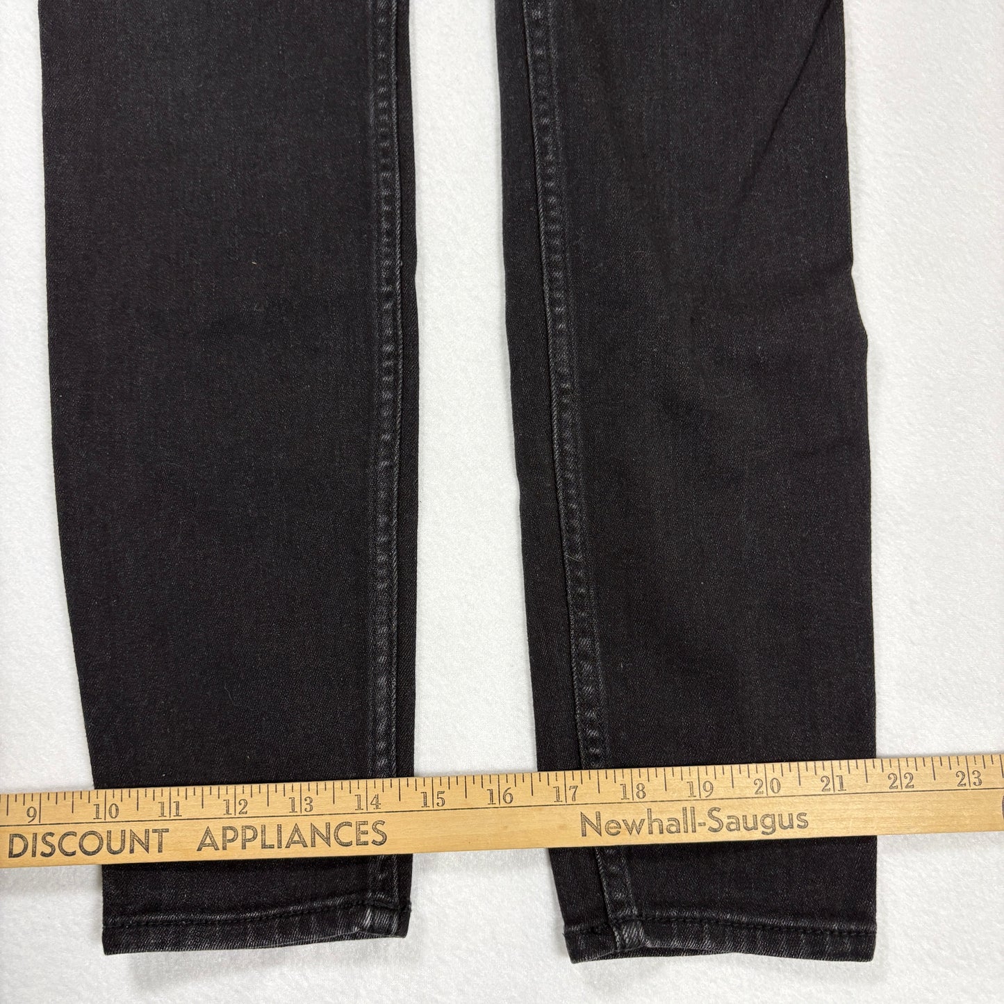 Hollister Womens Jeans Size 7L W28 L30 Mid Rise Super Skinny Black Denim Y2K