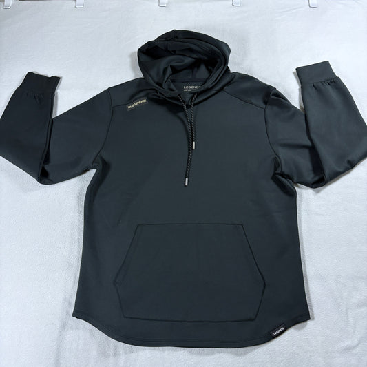 Legends Performance Hoodie Black Large Athletic Gym Training Stretch Pullover