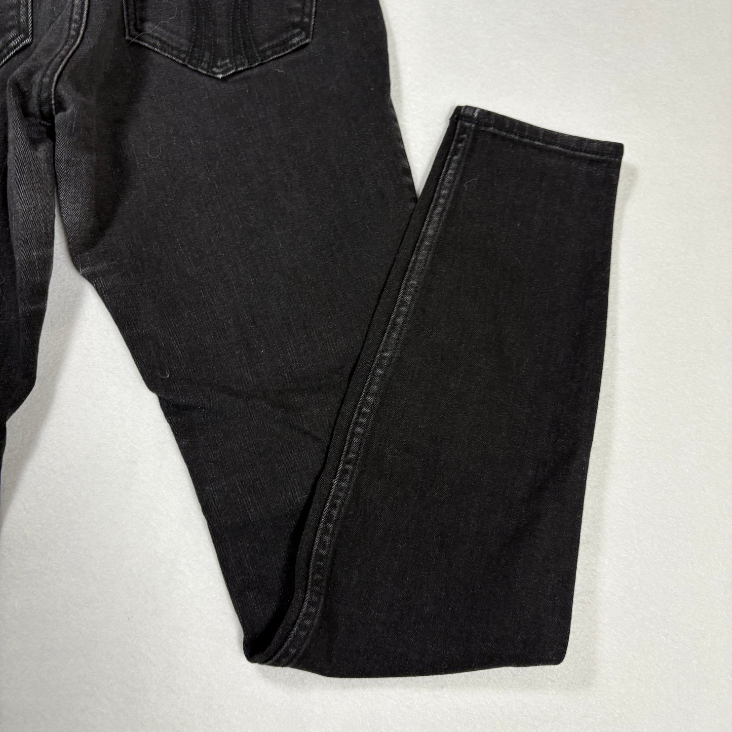 Hollister Womens Jeans Size 7L W28 L30 Mid Rise Super Skinny Black Denim Y2K
