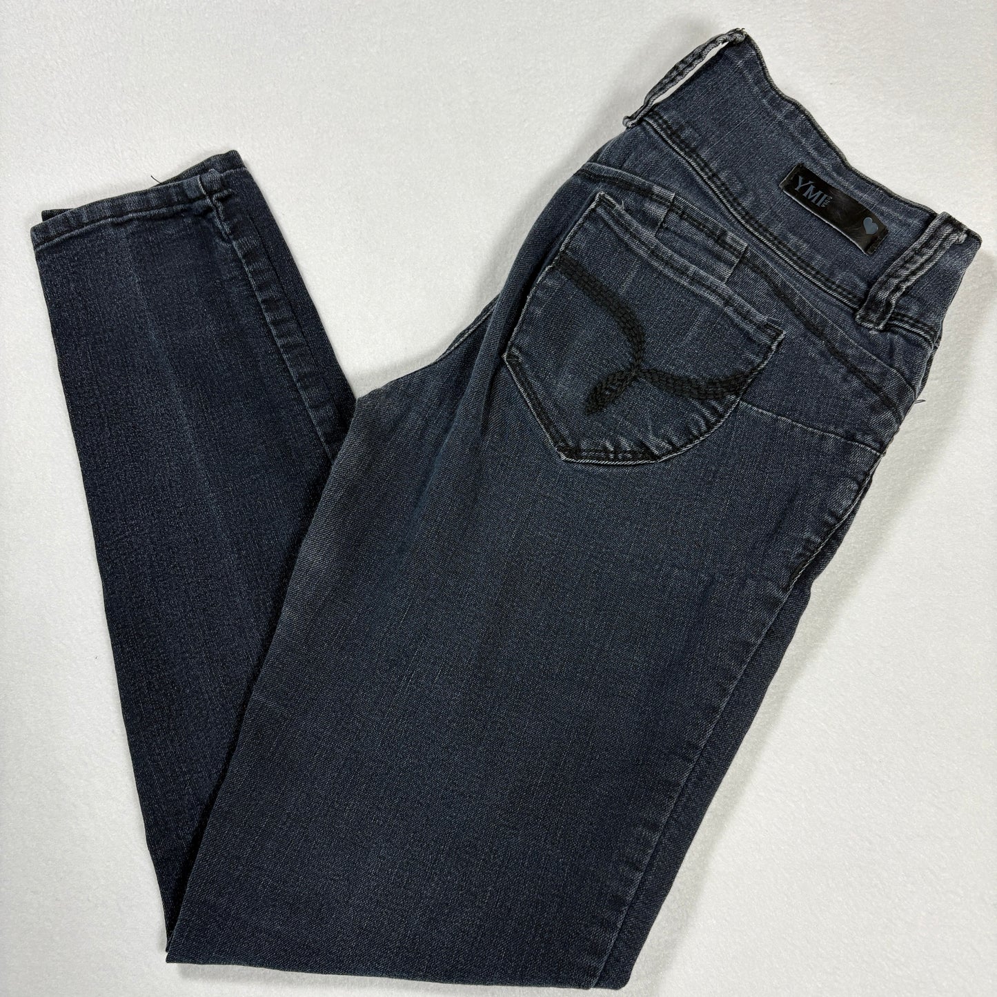 YMI Womens Jeans Size 9 Dark Wash High Rise Skinny Denim Stretch Y2K Vintage