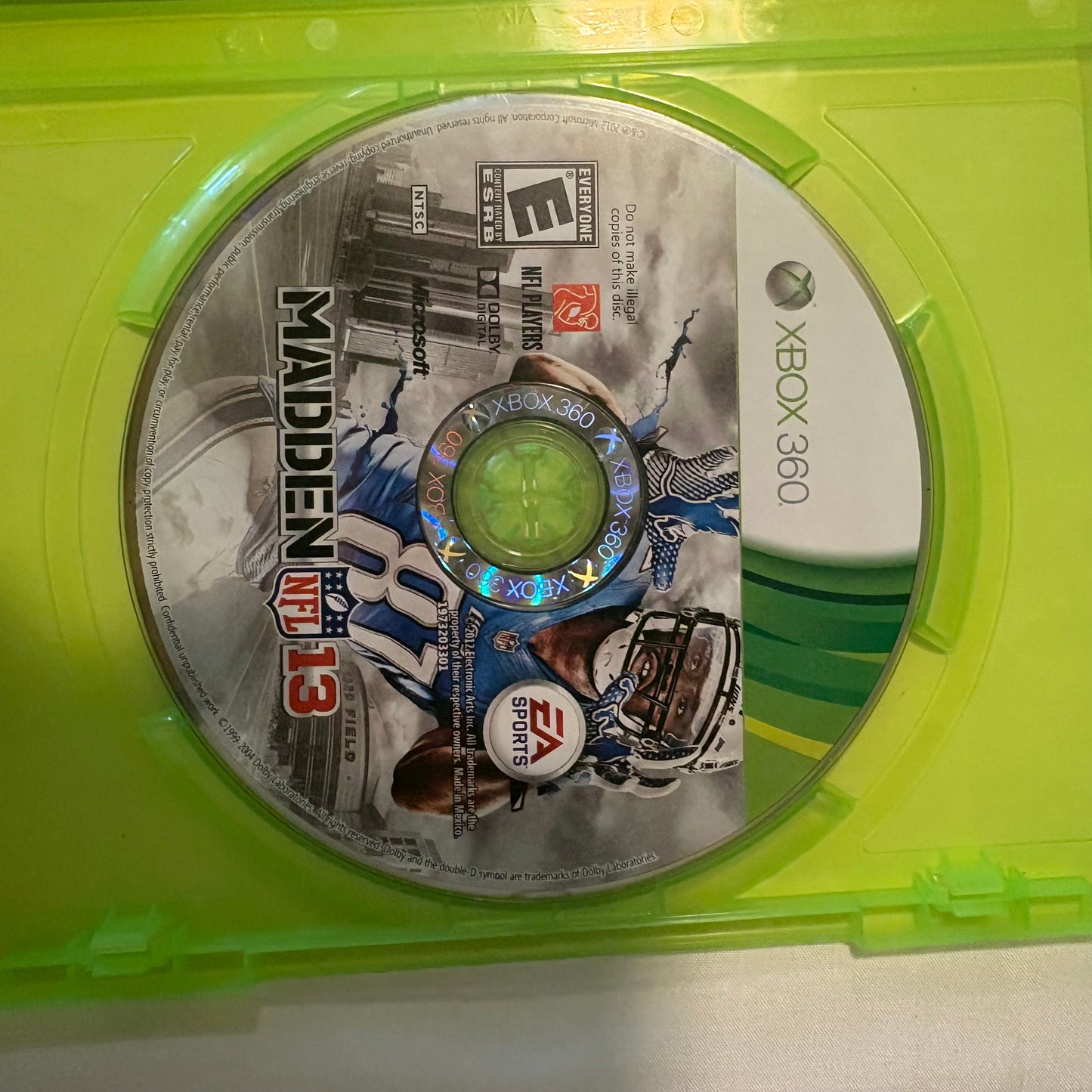 Madden NFL 13 Xbox 360 Complete CIB EA Sports 2012 Tested Disc Manual Online Pass