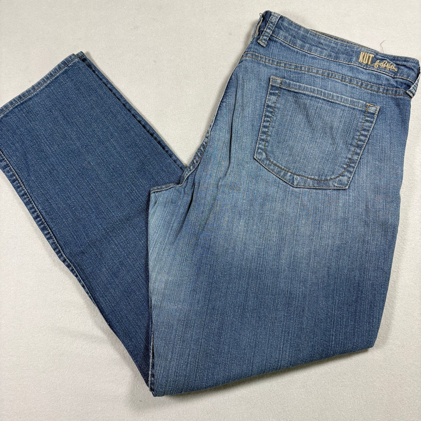 Kut From The Kloth Womens Jeans 16 Plus Light Wash Curvy Straight Y2K Vintage
