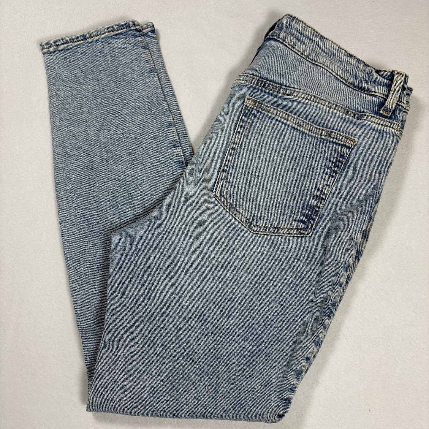 H&M Womens Jeans Size 12 Light Wash Baggy High Rise Y2K 90s Grunge Denim Vintage