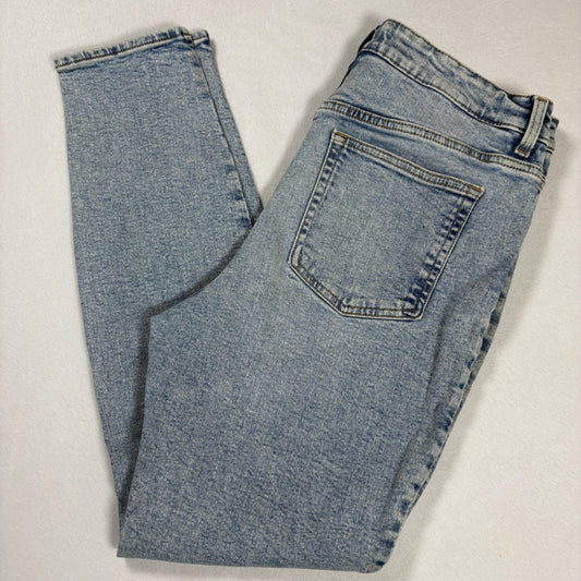 H&M Womens Jeans Size 12 Light Wash Baggy High Rise Y2K 90s Grunge Denim Vintage
