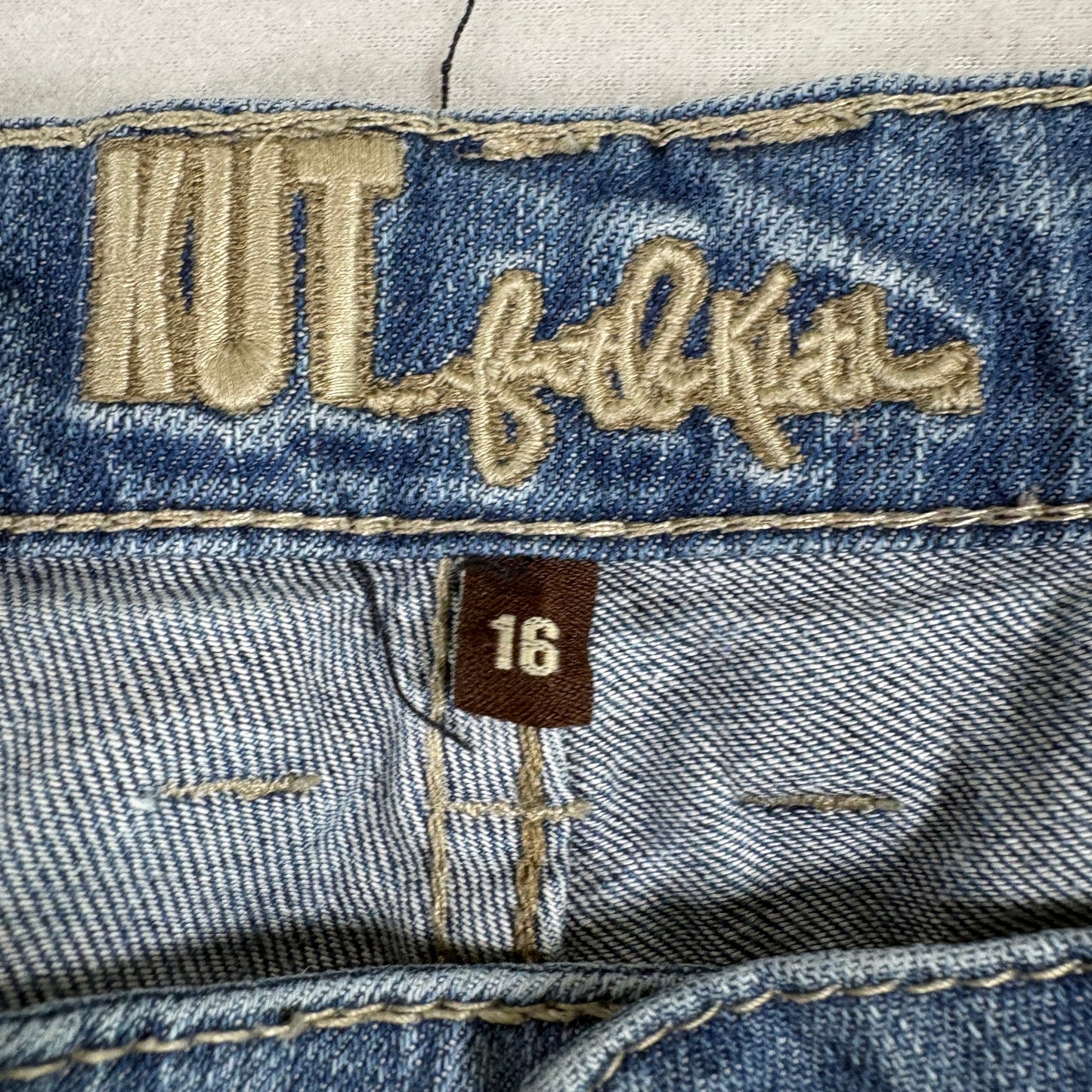 Kut From The Kloth Womens Jeans 16 Plus Light Wash Curvy Straight Y2K Vintage