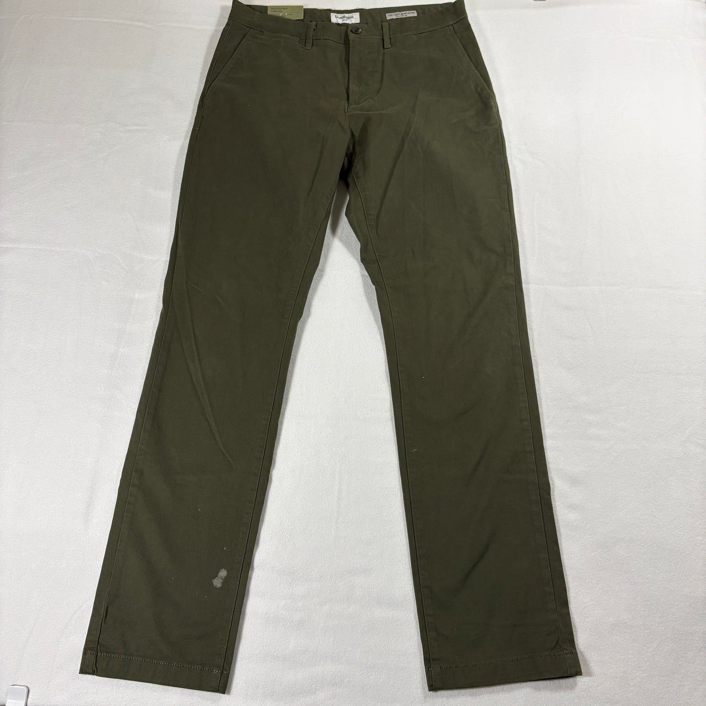 Goodfellow Chino Pants Mens 32x32 Olive Athletic Tapered Stretch NWT Casual Work