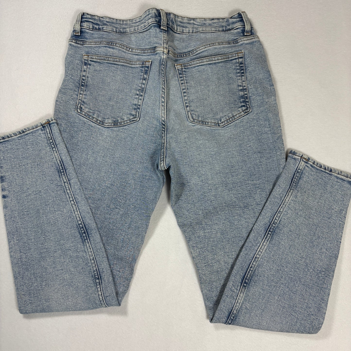 H&M Womens Jeans Size 12 Light Wash Baggy High Rise Y2K 90s Grunge Denim Vintage