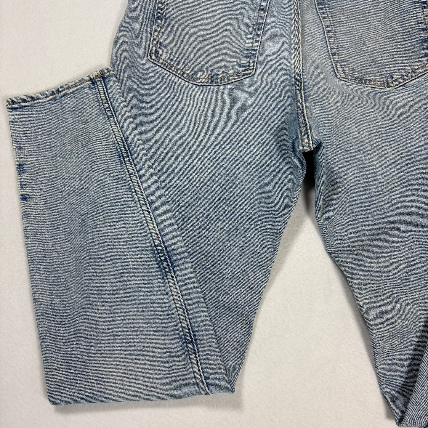 H&M Womens Jeans Size 12 Light Wash Baggy High Rise Y2K 90s Grunge Denim Vintage