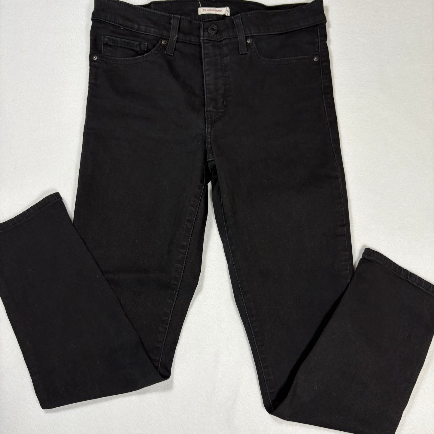 Levi's Womens Jeans 311 Shaping Skinny Black Size 30 High Rise Stretch Denim