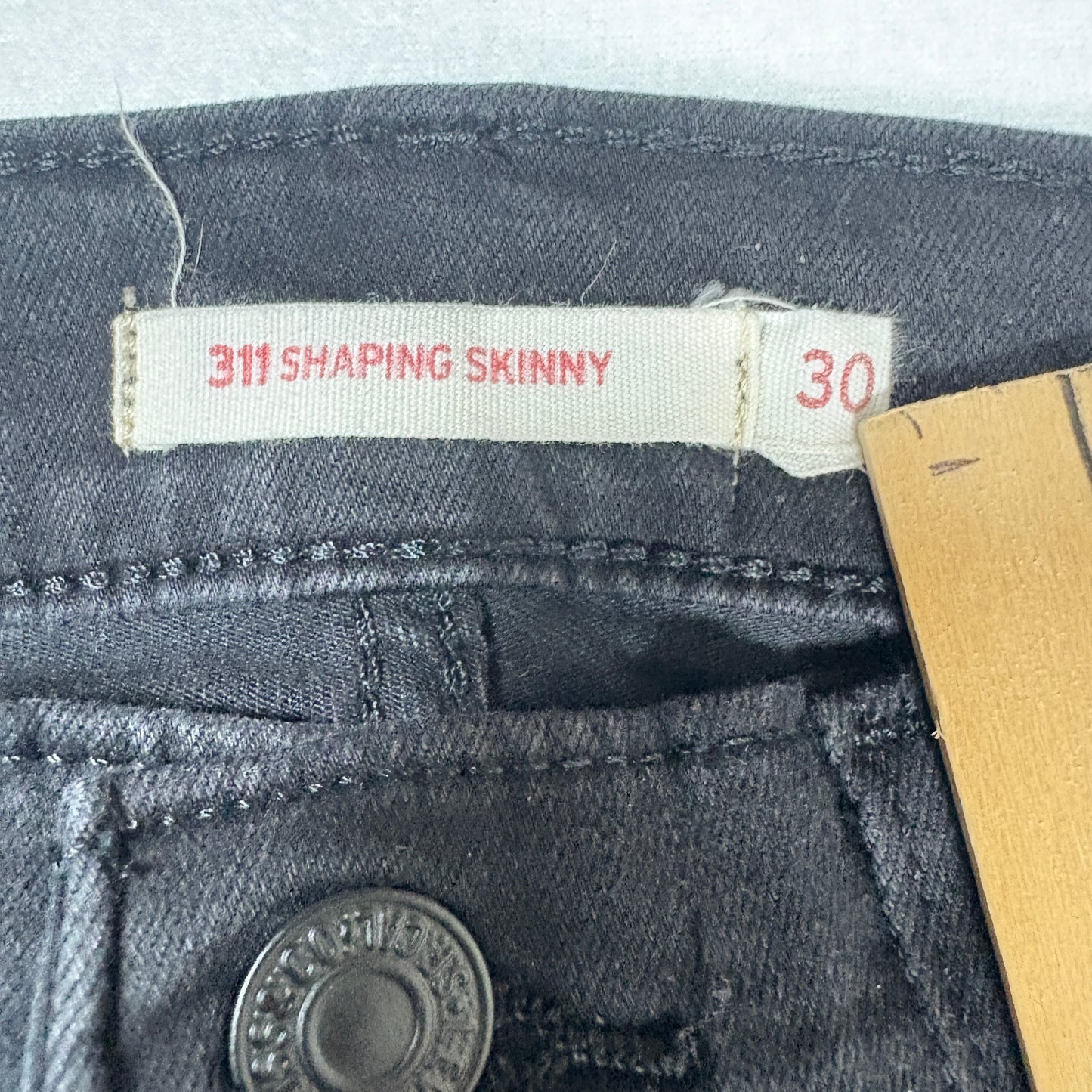 Levi's Womens Jeans 311 Shaping Skinny Black Size 30 High Rise Stretch Denim