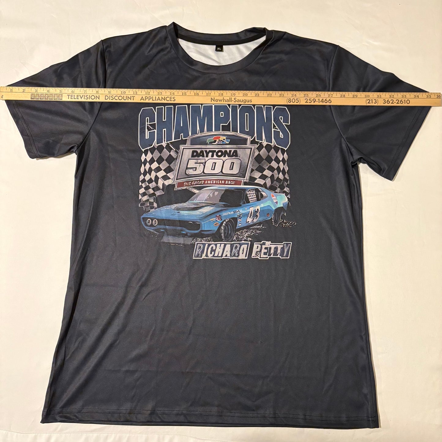 Daytona 500 Richard Petty Champions T-Shirt Men’s XL Nascar Racing Tee Black