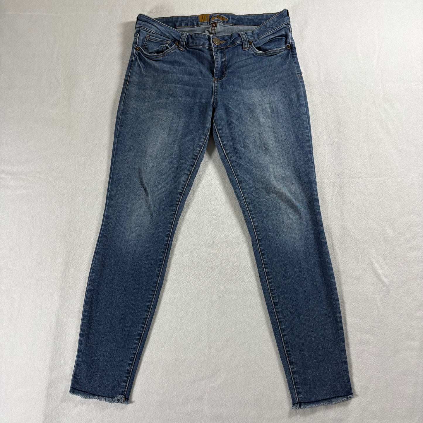 Kut From The Kloth Womens 6 Skinny Fit Medium Wash Denim Jeans Y2K Streetwear !!