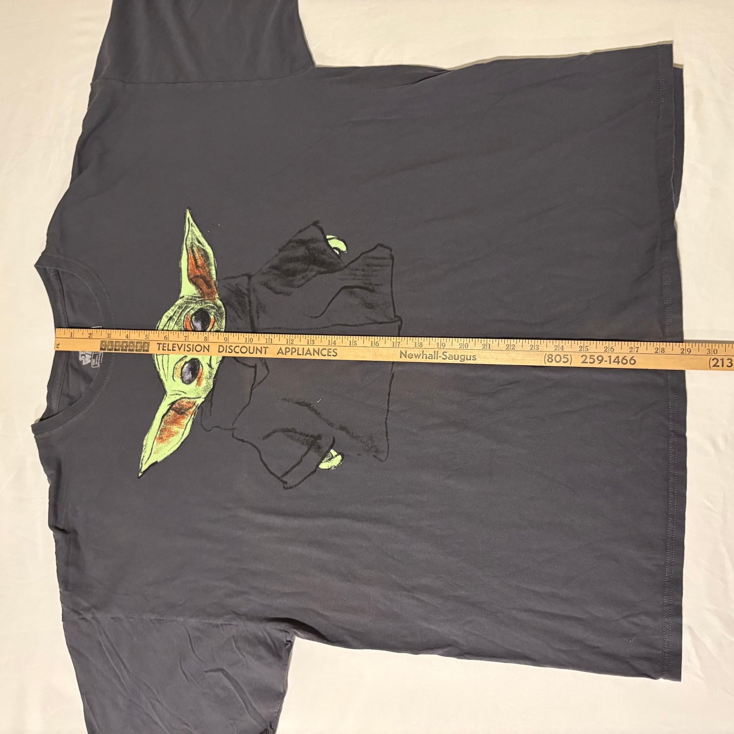 Star Wars Baby Yoda Grogu T-Shirt Size 3XL Black MAD Engine Mandalorian Tee