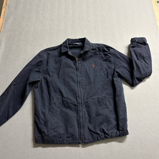 Polo Ralph Lauren Harrington Jacket Navy Zip Up Mens Small Preppy Classic