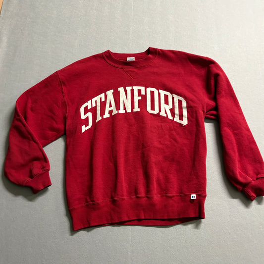 Vintage Stanford Russell Athletic USA Made Sweatshirt Red Mens Large 90s