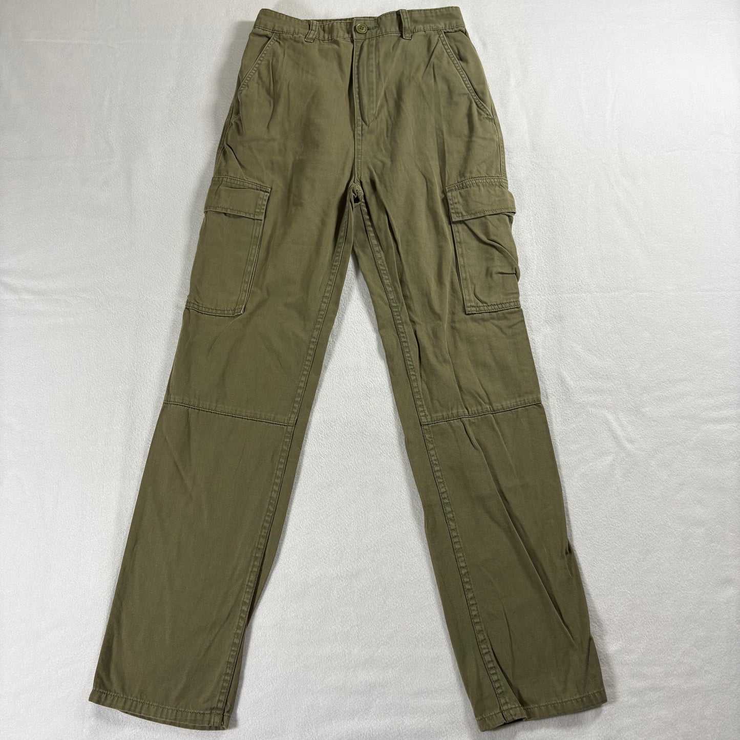 Billabong Mens Cargo Pants Olive Green Utility Vintage Y2K Streetwear 27x32 Army