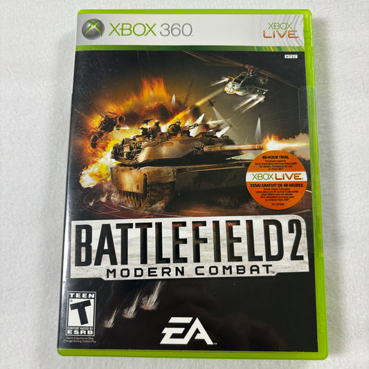 Xbox 360 Battlefield 2 Modern Combat CIB Complete Tested FPS Shooter NTSC
