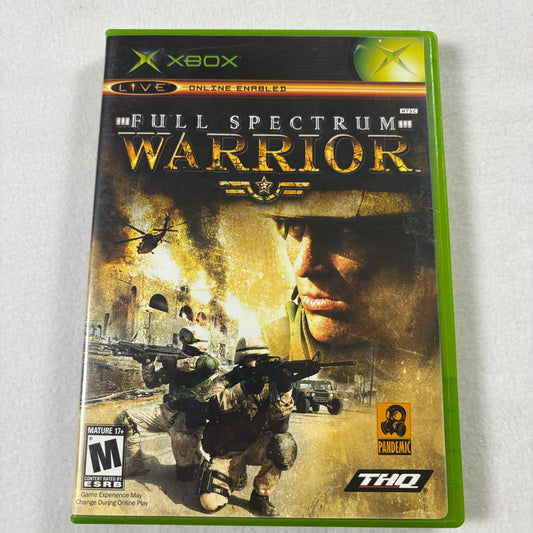 Full Spectrum Warrior Xbox Original CIB Complete Tested Military Shooter NTSC