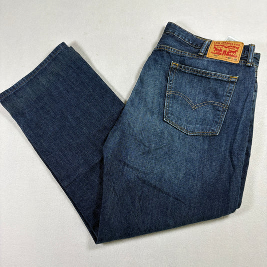 Levis 514 Mens Jeans 40x32 Straight Leg Blue Denim Big Tall Y2K 90s Grunge