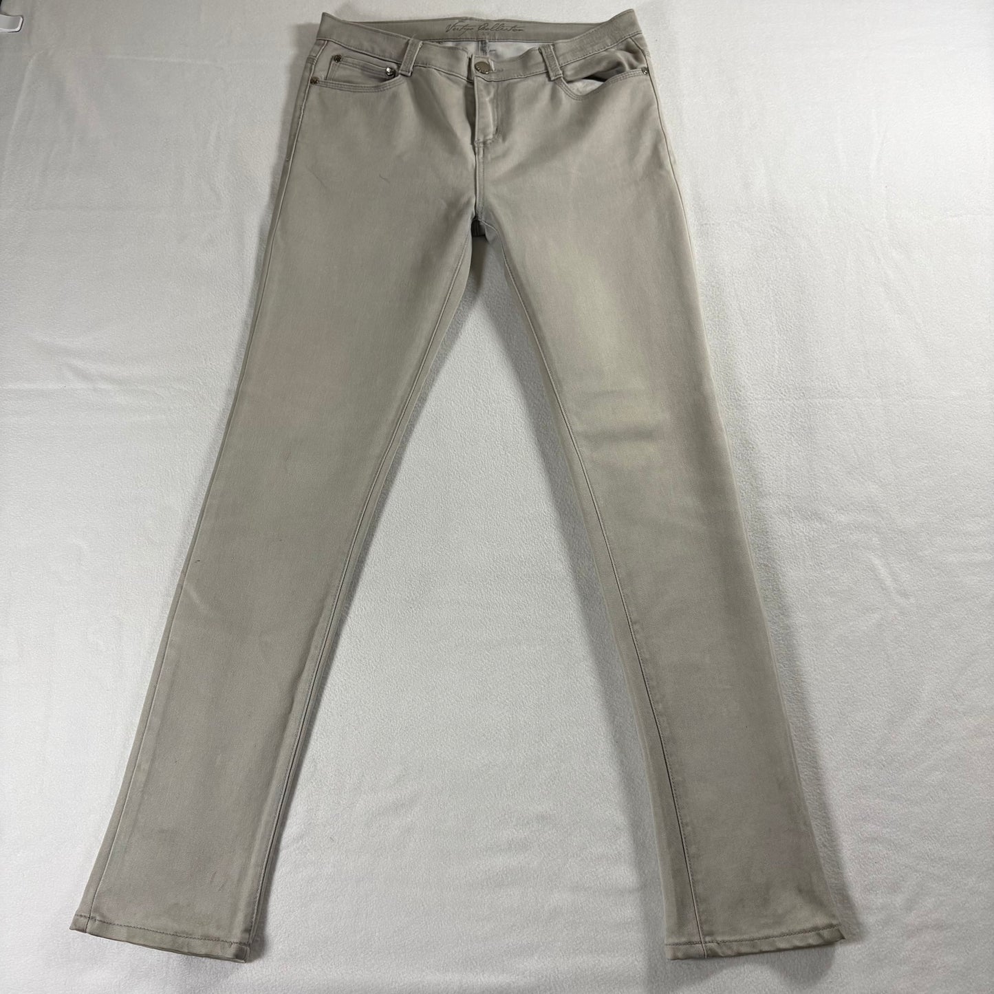 Vertigo Womens Skinny Jeans Gray Stretch Slim Fit Y2K Indie Casual Pants 27x30