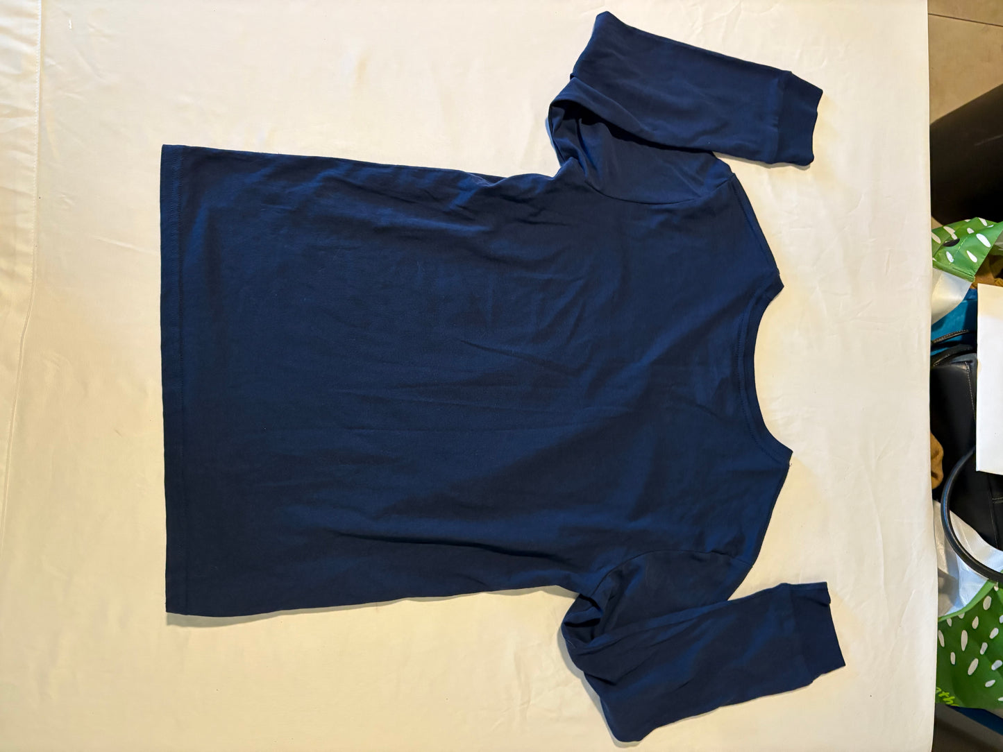 Minecraft Creeper Shirt Boys XL 18/20 Long Sleeve Survival Mode Blue Mojang Game