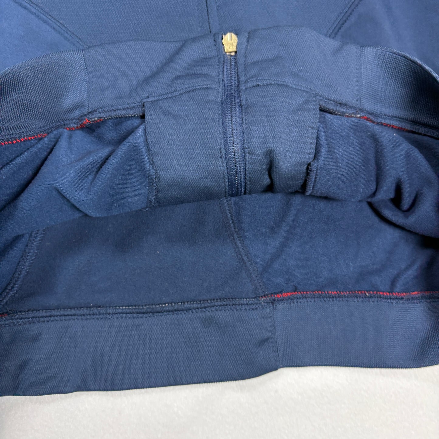 Nike Air Jordan Mens Track Jacket Size L Navy Red Retro 90s Y2K Full Zip Logo