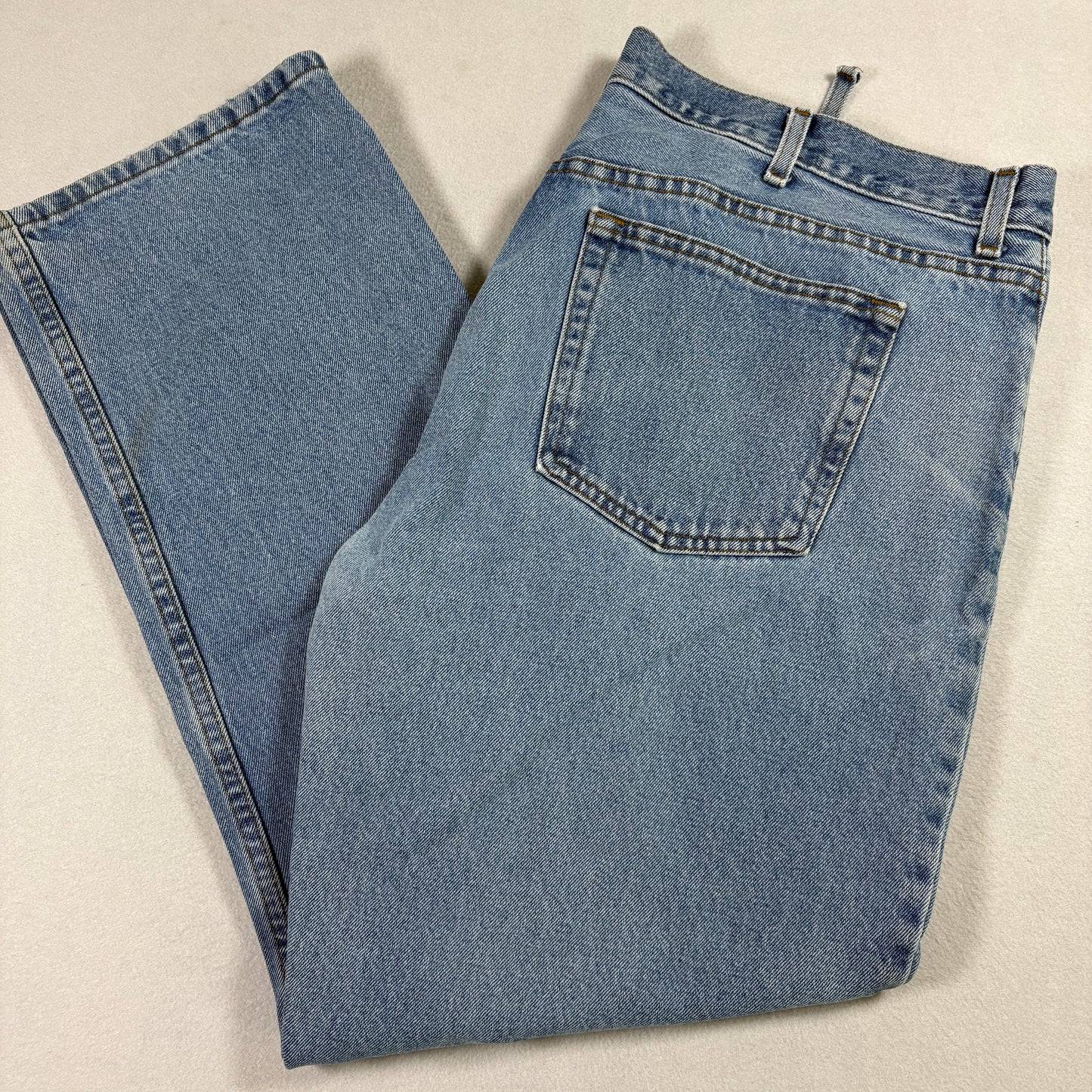 George Mens Baggy Jeans 42x32 Medium Wash Y2K 90s Grunge Vintage Denim Mexico