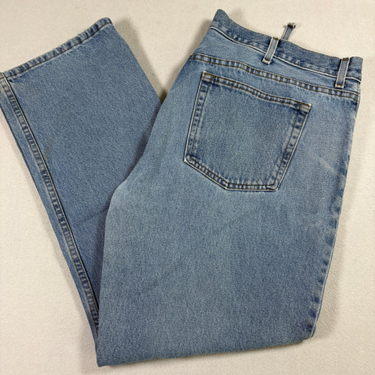 George Mens Baggy Jeans 42x32 Medium Wash Y2K 90s Grunge Vintage Denim Mexico