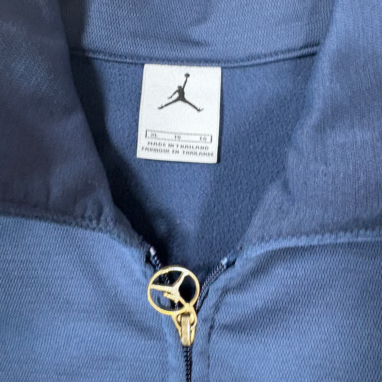 Nike Air Jordan Mens Track Jacket Size L Navy Red Retro 90s Y2K Full Zip Logo