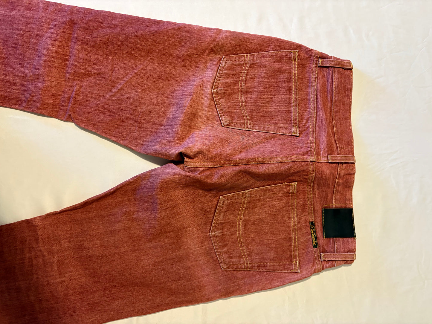 Civilianaire Japanese Selvedge Denim Jeans 31 Red Made in LA Rare Style #131394
