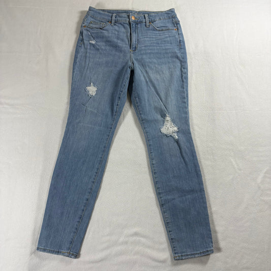 Universal Thread Womens High Rise Skinny Jeans Distressed Light Wash Size 8R