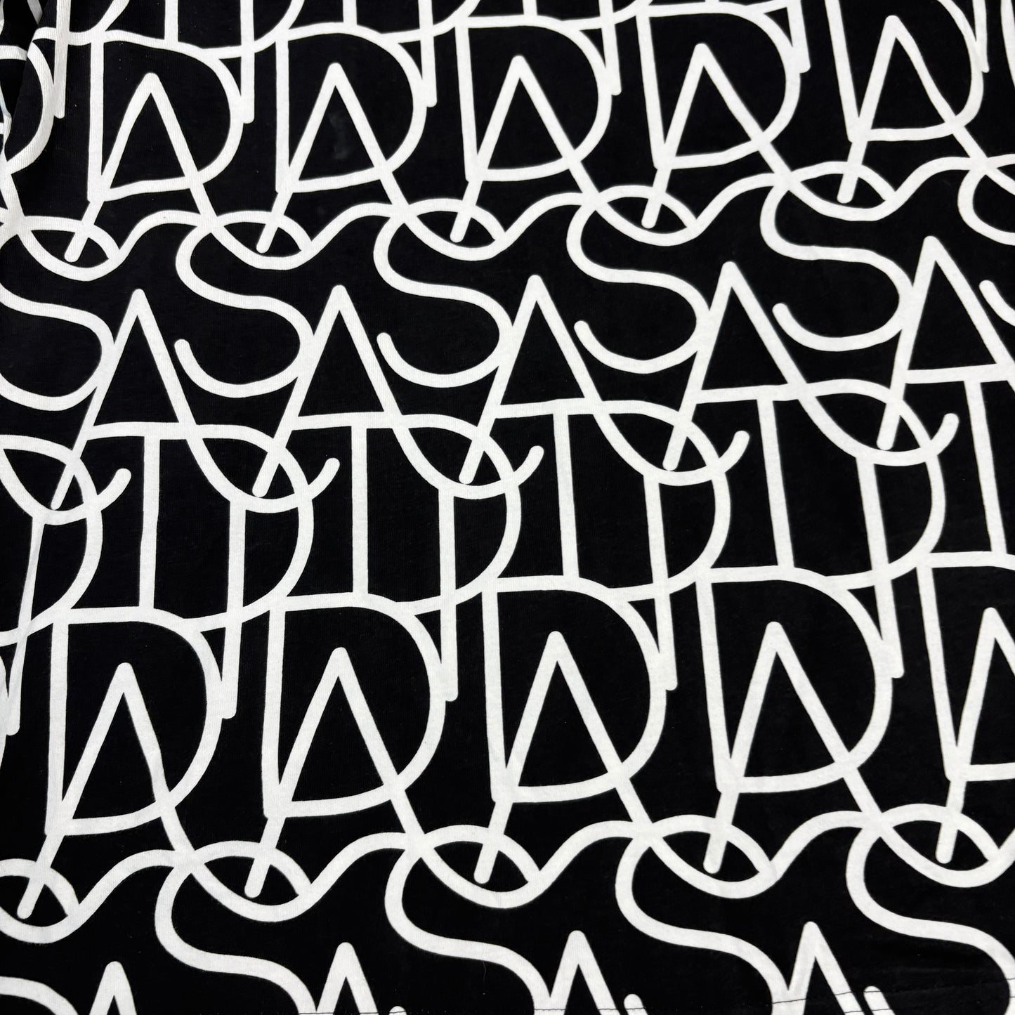 Adidas Mens XL T Shirt Black White Graphic Logo Tee NWOT All Over Print