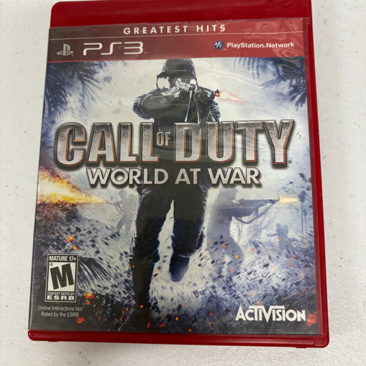 Call Of Duty World At War PS3 Greatest Hits Complete CIB Tested Activision