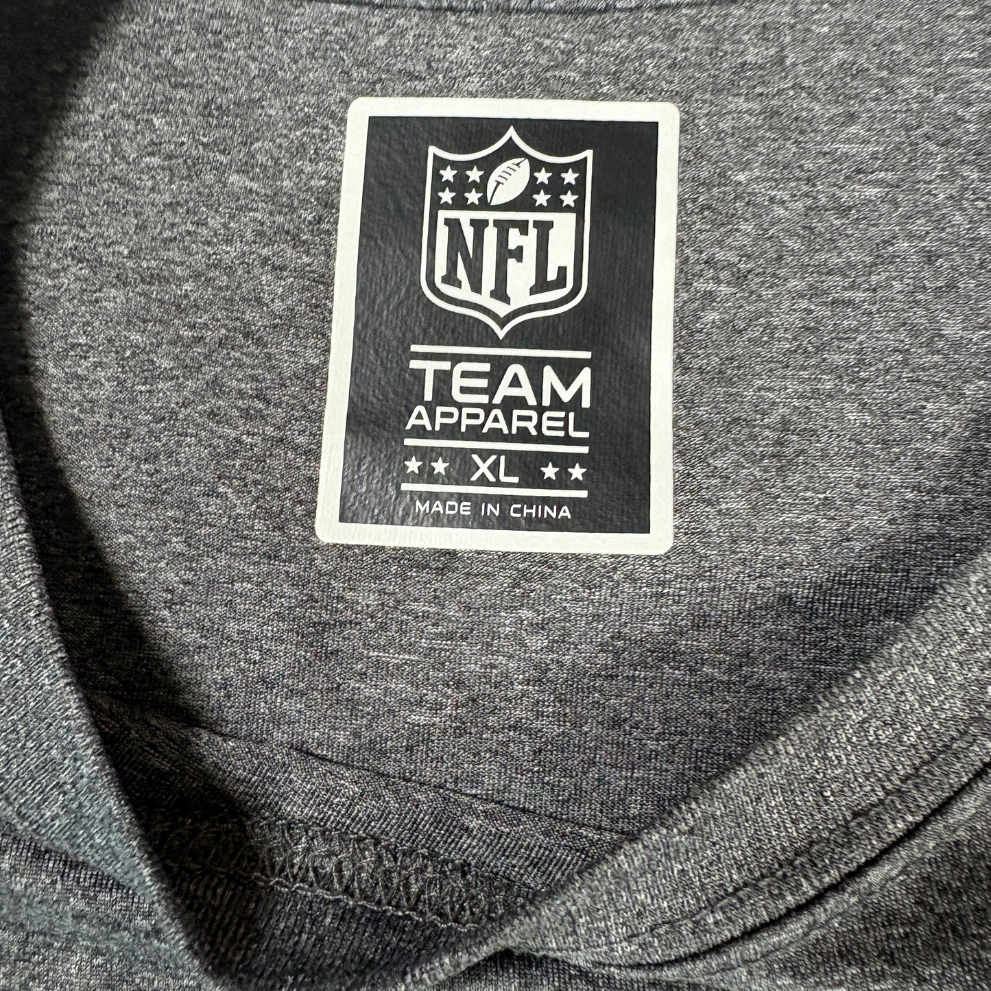 NFL Team Apparel Mens XL Los Angeles Chargers T Shirt Gray Blue Logo Tee