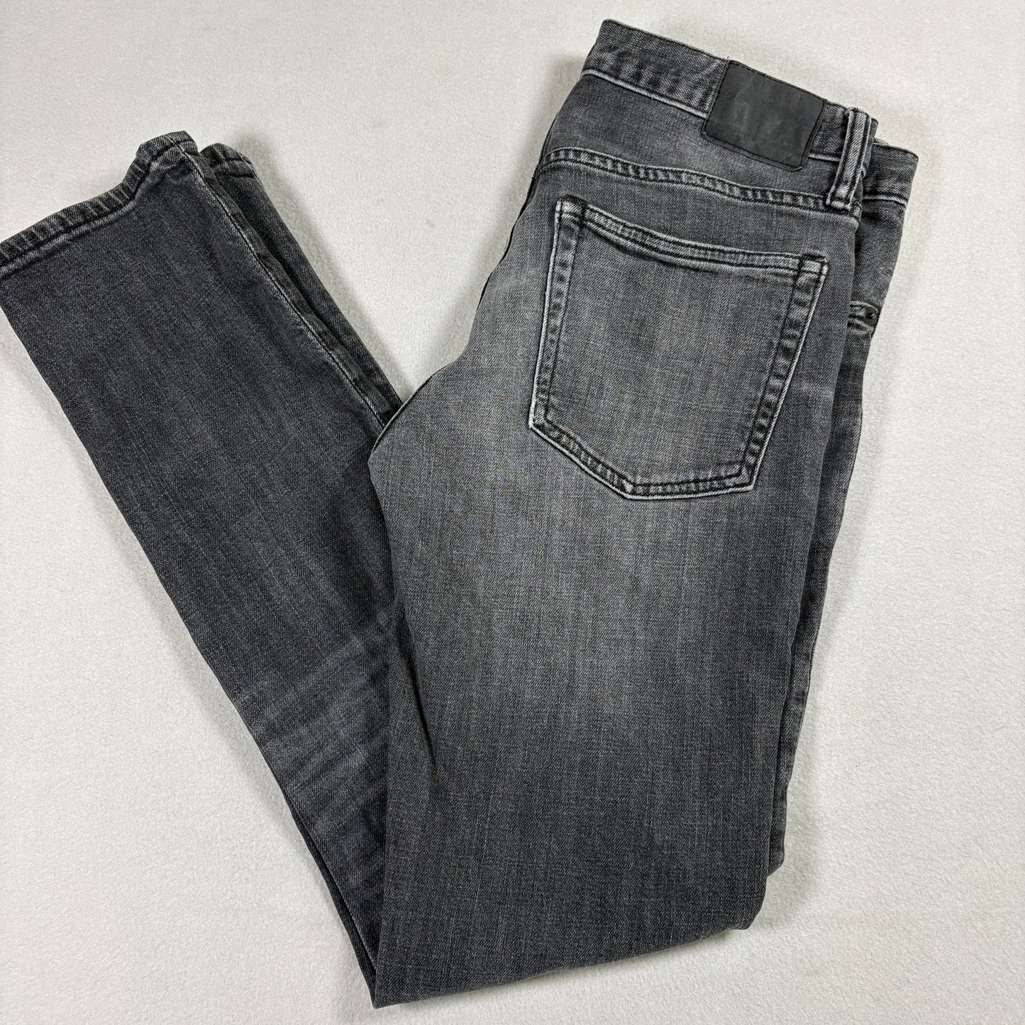 Gap 1969 Mens Skinny Jeans 29x30 Black Gray Washed Denim Y2K Vintage Grunge