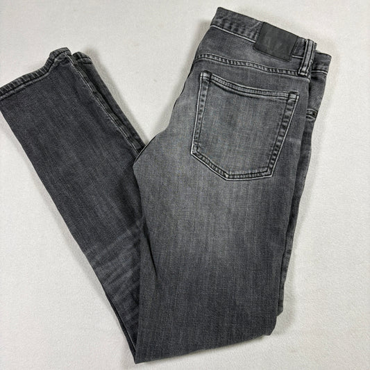 Gap 1969 Mens Skinny Jeans 29x30 Black Gray Washed Denim Y2K Vintage Grunge