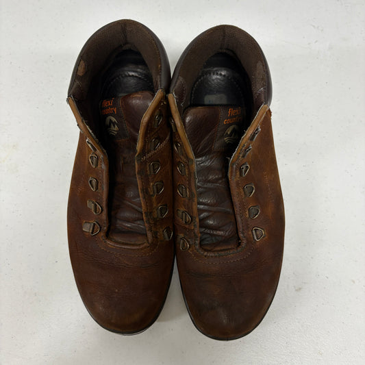 Flexi Country Leather Hiking Boots Womens 7.5 Brown Outdoor Ankle Shoes
