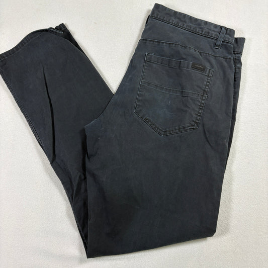Calvin Klein Mens Pants 30x30 Black Slim Fit Stretch Casual Chinos CK Modern