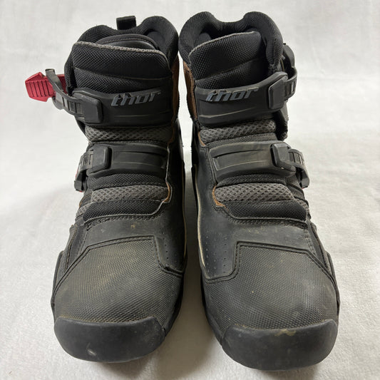 Thor Motocross Riding Boots Black Moto MX ATV Dirt Bike Mens 11 Fits