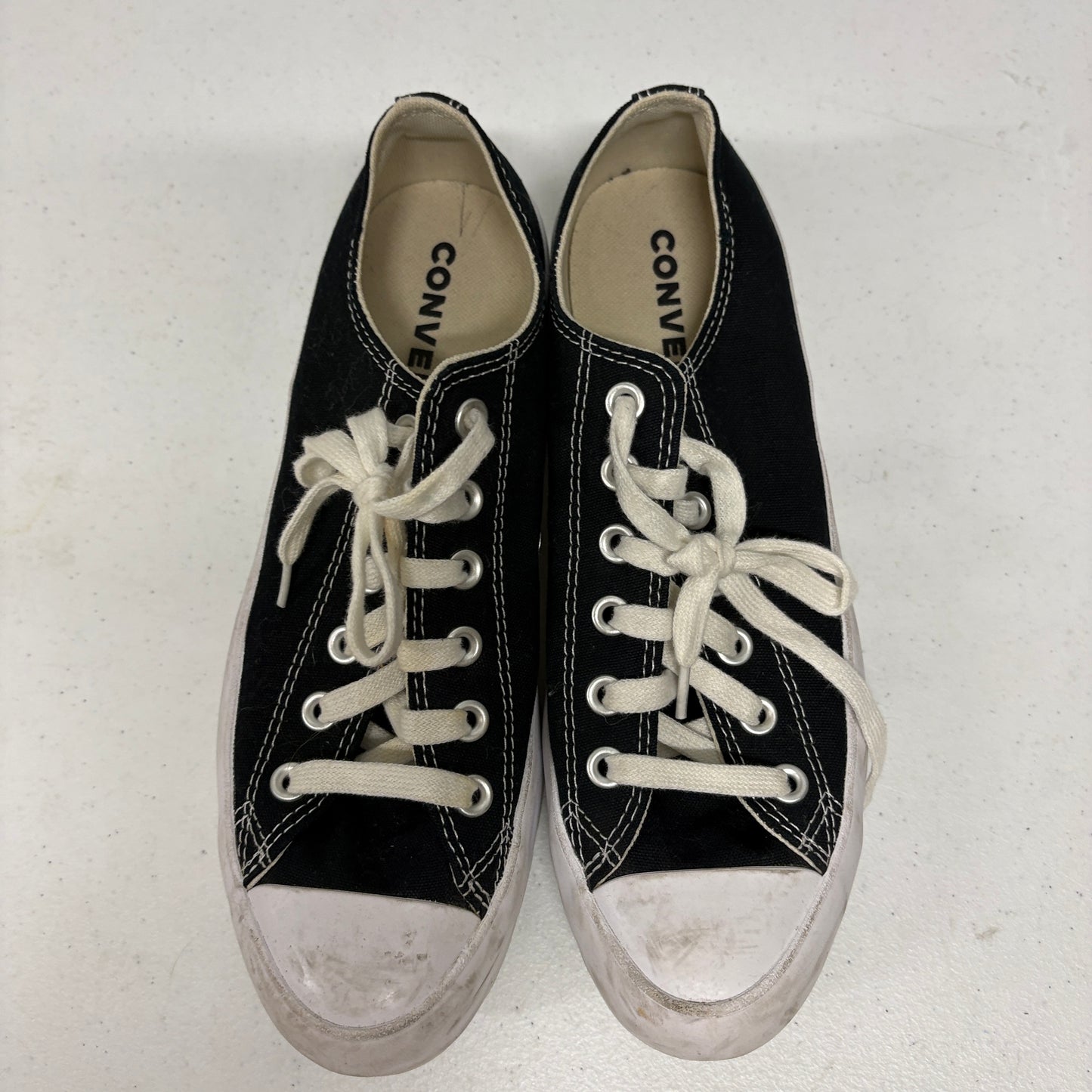 Converse Chuck Taylor Low Top Black White Womens Size 9 Canvas Sneakers
