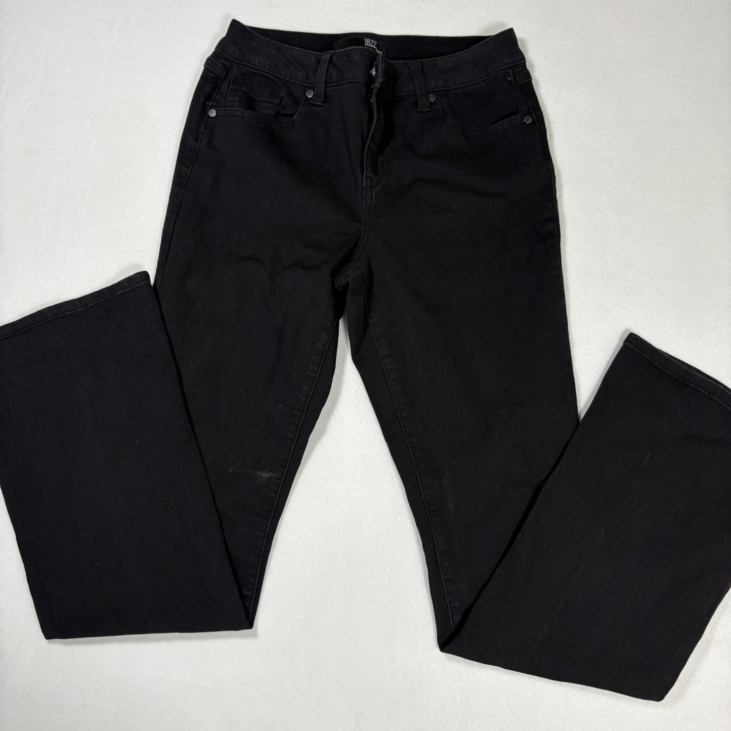 1822 Denim Womens Black Jeans Size 6 High Rise Stretch Skinny Y2K 90s Grunge