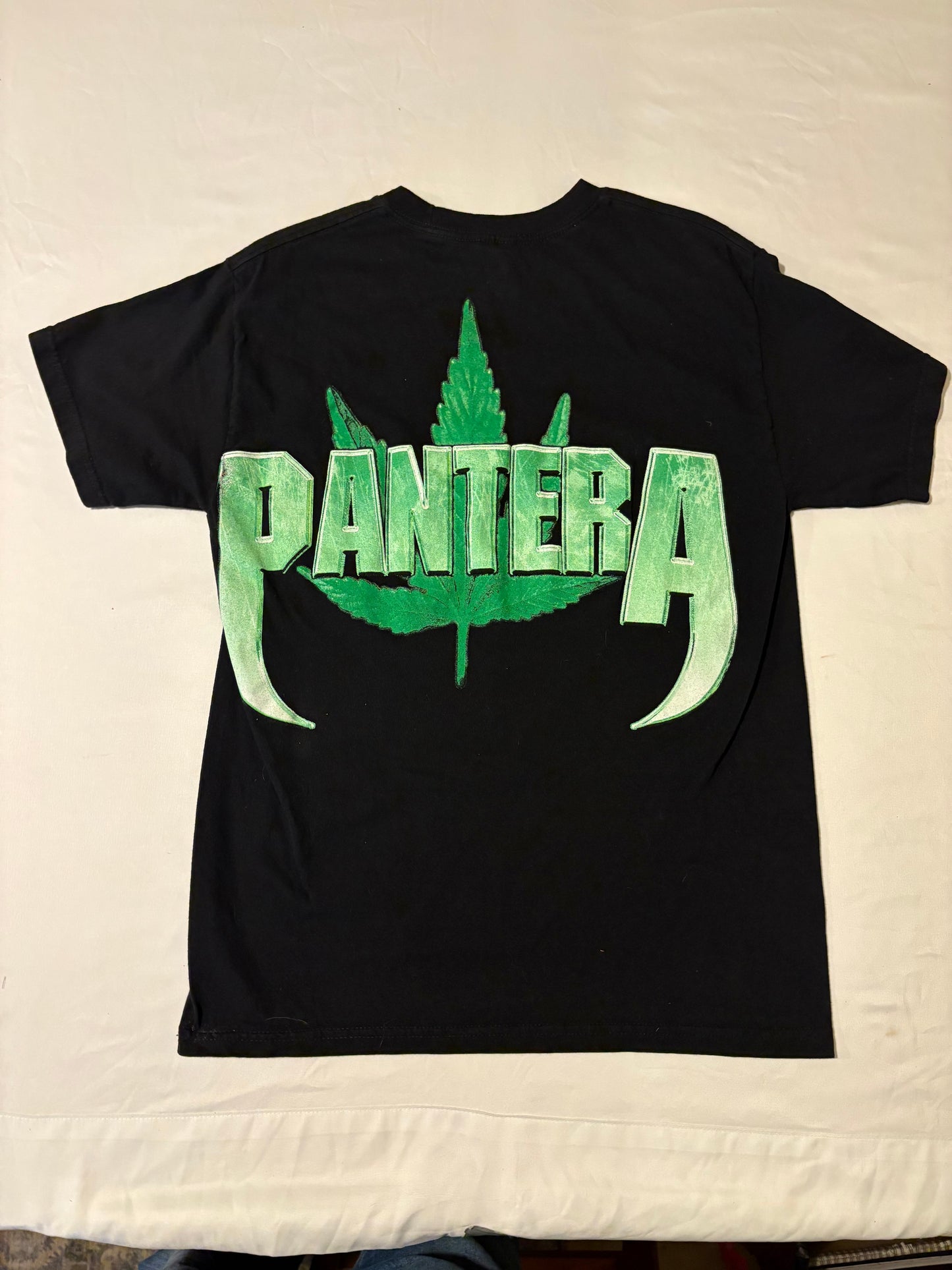 Pantera T-Shirt Small Alstyle Double Sided Skull Weed Leaf Flame Graphic Tee Black