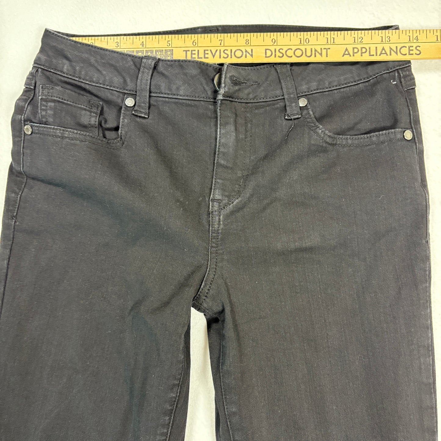 1822 Denim Womens Black Jeans Size 6 High Rise Stretch Skinny Y2K 90s Grunge