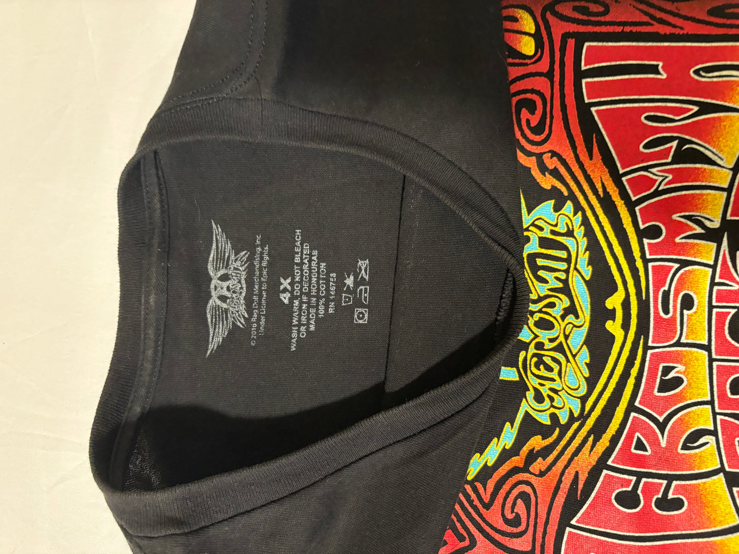 Aerosmith 4XL T-Shirt Let Rock Rule Tour 2014 Live in Concert Band Tee Black Music